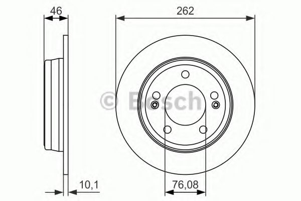 BOSCH - 0 986 479 052 - Тормозной диск (Тормозная система)