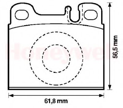 BENDIX - 571342B - Комплект тормозных колодок, дисковый тормоз