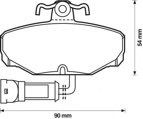 BENDIX - 571408B - Комплект тормозных колодок, дисковый тормоз