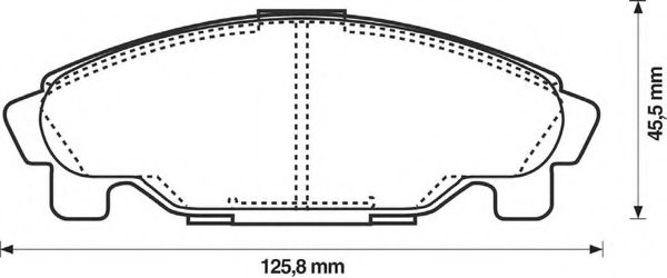 BENDIX - 572409B - Комплект тормозных колодок, дисковый тормоз