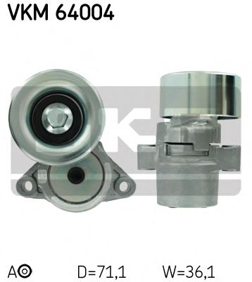 SKF - VKM 64004 - Натяжной ролик, поликлиновойремень (Ременный привод)