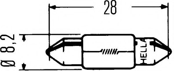 HELLA - 8GM 002 094-121 - Лампа накаливания, фонарь указателя поворота (Сигнализация)