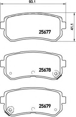 BREMBO - P 30 068 - Комплект тормозных колодок, дисковый тормоз (Тормозная система)