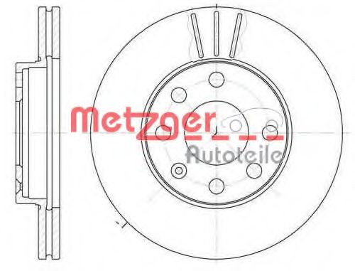 METZGER - 6061.10 - Тормозной диск