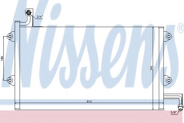 NISSENS - 94164 - Конденсатор, кондиционер (Кондиционер)