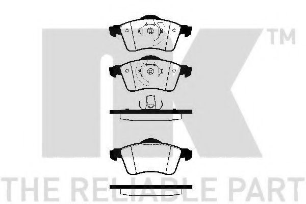 NK - 224736 - Комплект тормозных колодок, дисковый тормоз (Тормозная система)