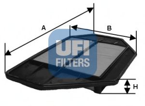 UFI - 30.360.00 - Воздушный фильтр (Система подачи воздуха)