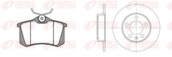 REMSA - 8263.04 - Комплект тормозов, дисковый тормозной механизм (Тормозная система)