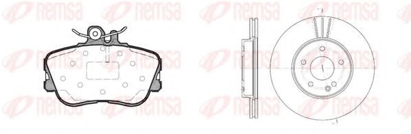 REMSA - 8445.01 - Комплект тормозов, дисковый тормозной механизм (Тормозная система)