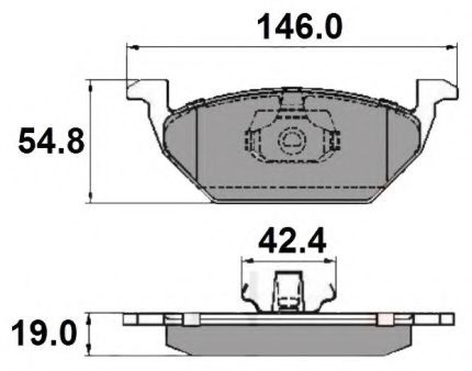 NATIONAL - NP2039 - Комплект тормозных колодок, дисковый тормоз (Тормозная система)