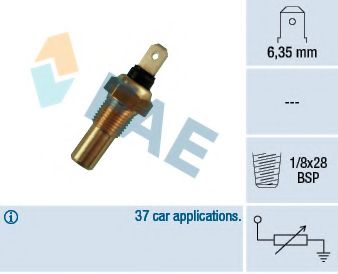 FAE - 31630 - Датчик, температура охлаждающей жидкости (Охлаждение)