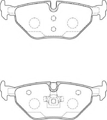 NECTO - FD7257A - Комплект тормозных колодок, дисковый тормоз (Тормозная система)