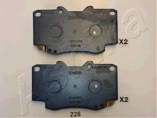 ASHIKA - 50-02-226 - Комплект тормозных колодок, дисковый тормоз (Тормозная система)