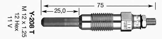 NGK - 1250 - Свеча накаливания (Система накаливания)