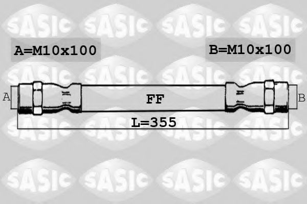 SASIC - SBH6385 - Тормозной шланг (Тормозная система)