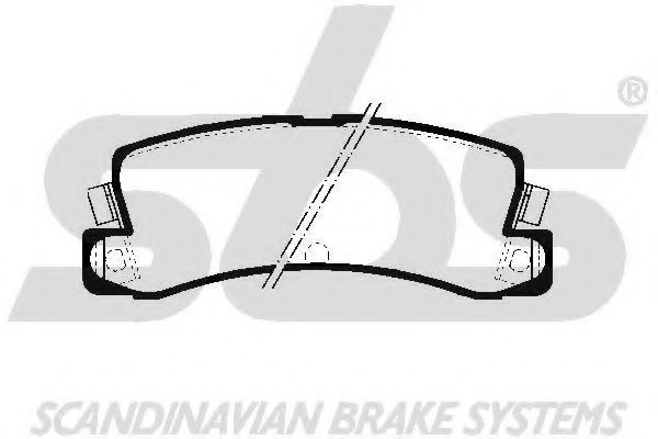 SBS - 1501224517 - Комплект тормозных колодок, дисковый тормоз (Тормозная система)