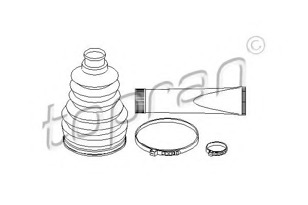 TOPRAN - 202 428 - Комплект пылника, приводной вал (Привод колеса)