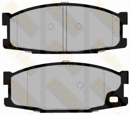 BRAKE ENGINEERING - PA1373 - Комплект тормозных колодок, дисковый тормоз (Тормозная система)