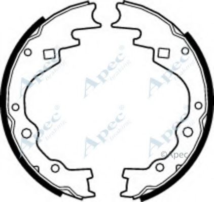 APEC BRAKING - SHU431 - Комплект тормозных колодок (Тормозная система)