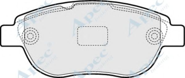 APEC BRAKING - PAD1450 - Комплект тормозных колодок, дисковый тормоз (Тормозная система)