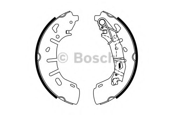 BOSCH - 0 986 487 773 - Комплект тормозных колодок (Тормозная система)