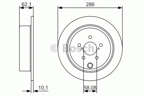 BOSCH - 0 986 479 A10 - Тормозной диск (Тормозная система)