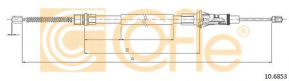 COFLE - 10.6853 - Трос, стояночная тормозная система (Тормозная система)