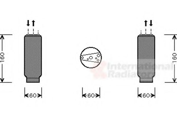 VAN WEZEL - 5300D024 - Осушитель, кондиционер (Кондиционер)