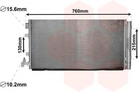 VAN WEZEL - 43005449 - Конденсатор, кондиционер (Кондиционер)