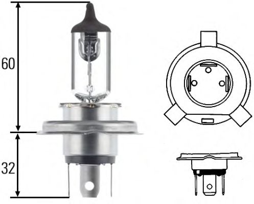 HELLA - 8GJ 002 525-481 - Лампа накаливания, основная фара (освещение, универсальное)