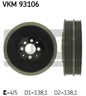 SKF - VKM 93106 - Ременный шкив, коленчатый вал (Ременный привод)