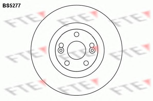 FTE - BS5277 - Тормозной диск (Тормозная система)