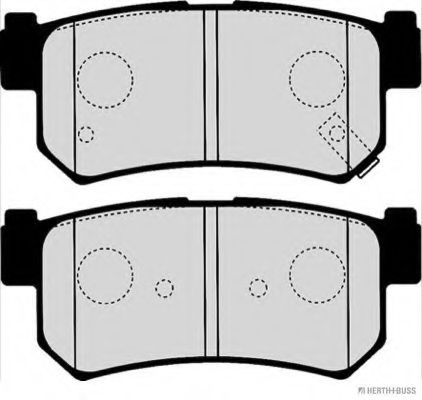 HERTH+BUSS JAKOPARTS - J3610404 - Комплект тормозных колодок, дисковый тормоз (Тормозная система)