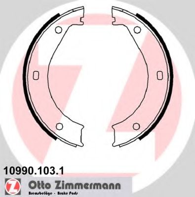 ZIMMERMANN - 10990.103.1 - Комплект тормозных колодок, стояночная тормозная система (Тормозная система)