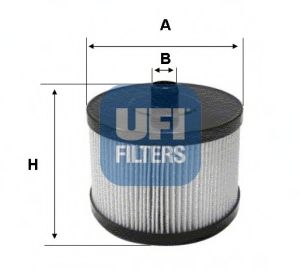 UFI - 26.022.00 - Топливный фильтр (Система подачи топлива)