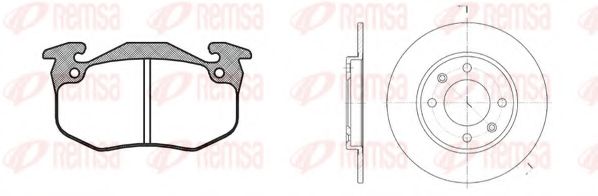 REMSA - 8144.02 - Комплект тормозов, дисковый тормозной механизм (Тормозная система)