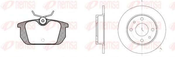 REMSA - 8231.00 - Комплект тормозов, дисковый тормозной механизм (Тормозная система)