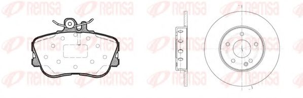 REMSA - 8445.00 - Комплект тормозов, дисковый тормозной механизм (Тормозная система)