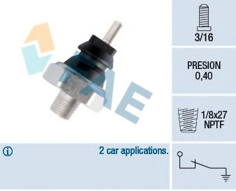 FAE - 12180 - Датчик давления масла (Смазывание)