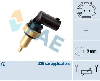 FAE - 32706 - Датчик, температура головки цилиндров (Контрольные приборы)
