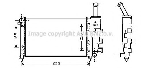 AVA QUALITY COOLING - FT2275 - Радиатор, охлаждение двигателя (Охлаждение)