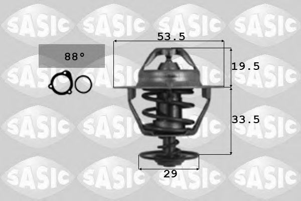 SASIC - 3306038 - Термостат, охлаждающая жидкость (Охлаждение)