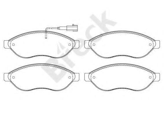 BRECK - 24468 00 703 10 - Комплект тормозных колодок, дисковый тормоз