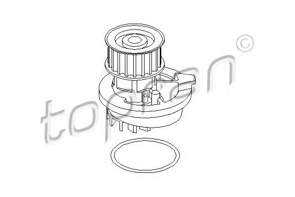 TOPRAN - 202 283 - Водяной насос (Охлаждение)