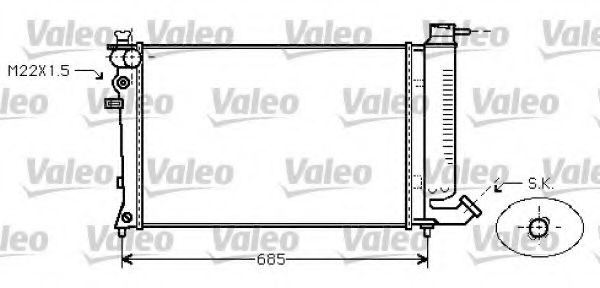 VALEO - 731753 - Радиатор, охлаждение двигателя (Охлаждение)