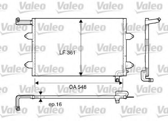 VALEO - 816910 - Конденсатор, кондиционер (Кондиционер)