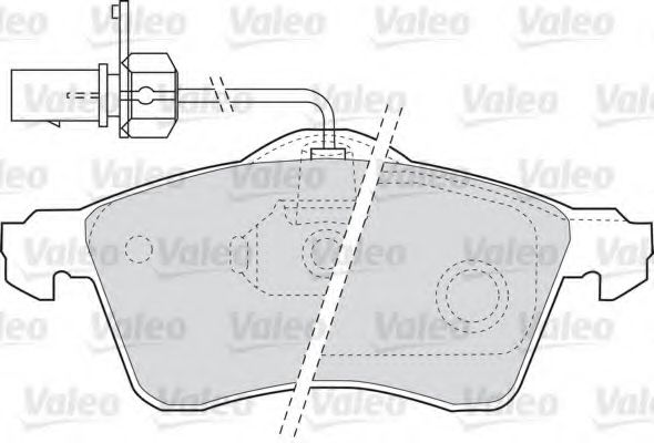 VALEO - 598675 - Комплект тормозных колодок, дисковый тормоз (Тормозная система)