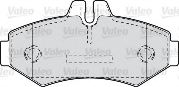 VALEO - 598300 - Комплект тормозных колодок, дисковый тормоз (Тормозная система)