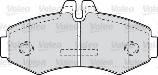 VALEO - 540937 - Комплект тормозных колодок, дисковый тормоз (Тормозная система)