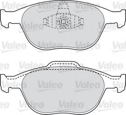 VALEO - 598639 - Комплект тормозных колодок, дисковый тормоз (Тормозная система)